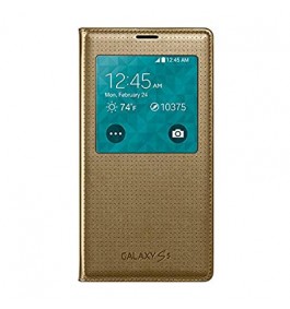 Samsung Galaxy S5 Mini SM-G800F 16GB Guld fodral med fönster | GOTT SKICK | OLÅST