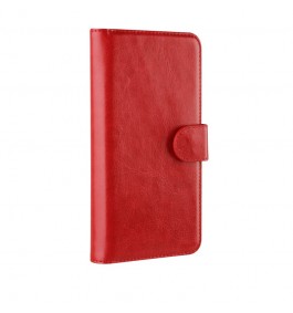 XQISIT Wallet Case Eman Plånboksfodral Medium Röd