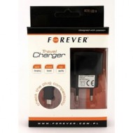 Forever Reseladdare Micro USB med USB kabel - Svart