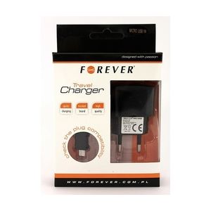 Forever Reseladdare Micro USB med USB kabel - Svart