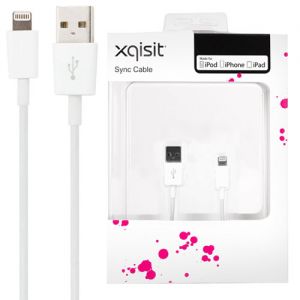 XQSIT Sync Cable 1 Meter till iPhone 5/6/7